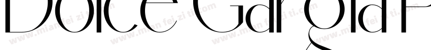 Dolce Gargia Personal Use字体转换